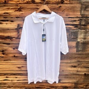 PEBBLE BEACH | NWT White Polo Shirt XXXXL